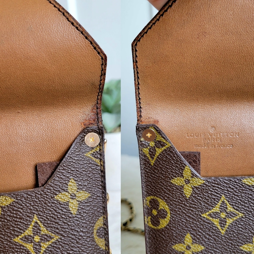 💕Louis Vuitton ENVELOPE Vintage Clutch Crossbody Monogram - Picture 9 of 15